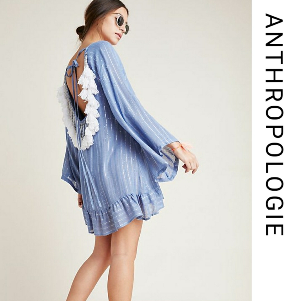 Anthropologie Indiana Beaded Sequin Sundress Dress